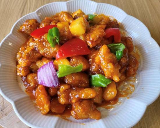 Sweet and Sour Chicken with Pineapple 菠萝咕噜肉
